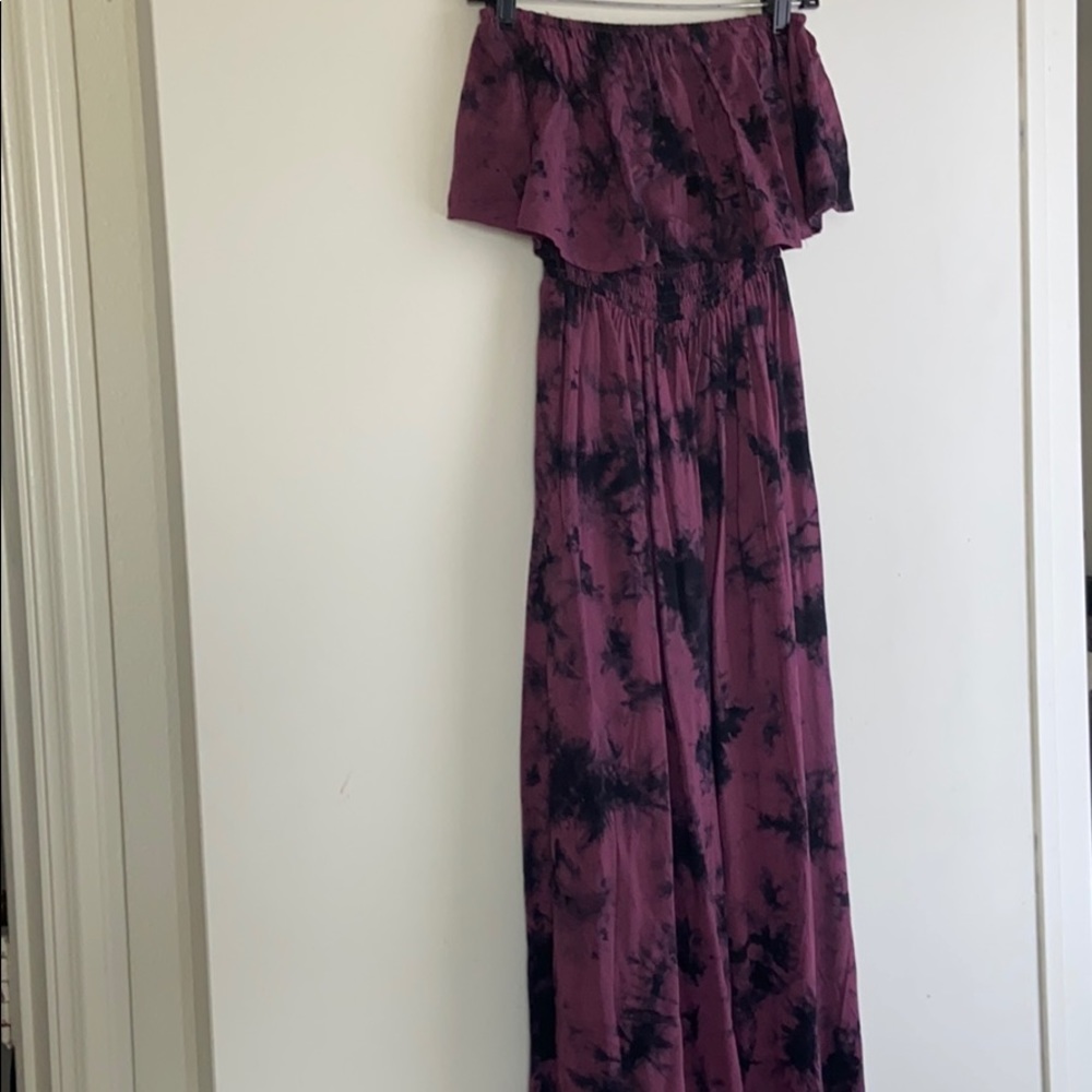 Tie dye maxi dress
